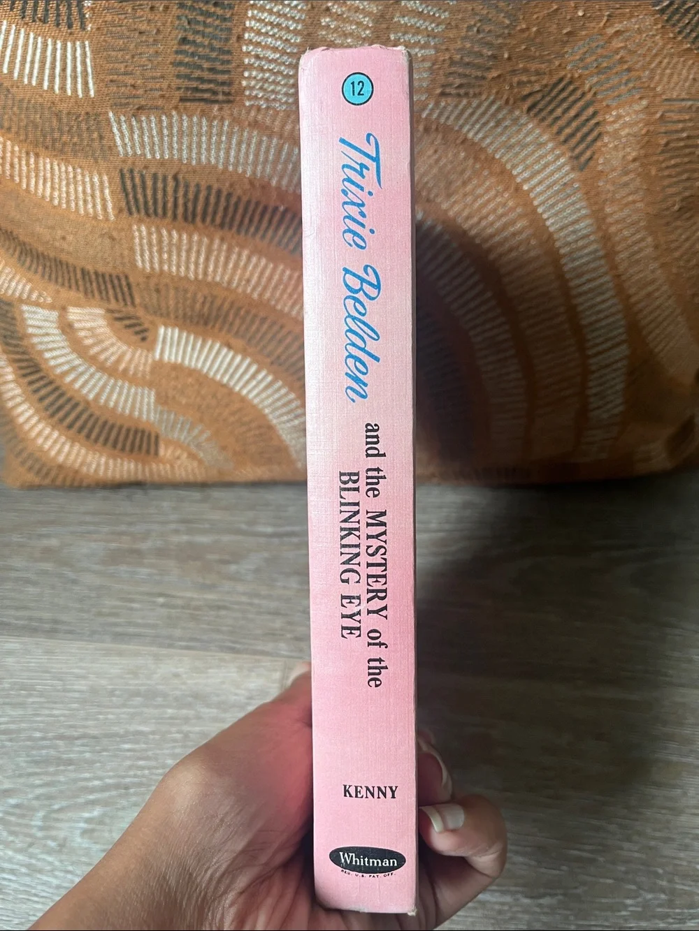 Trixie Belden by Kathryn Kenny Hardcover Mystery Book - Pink Cover 1963